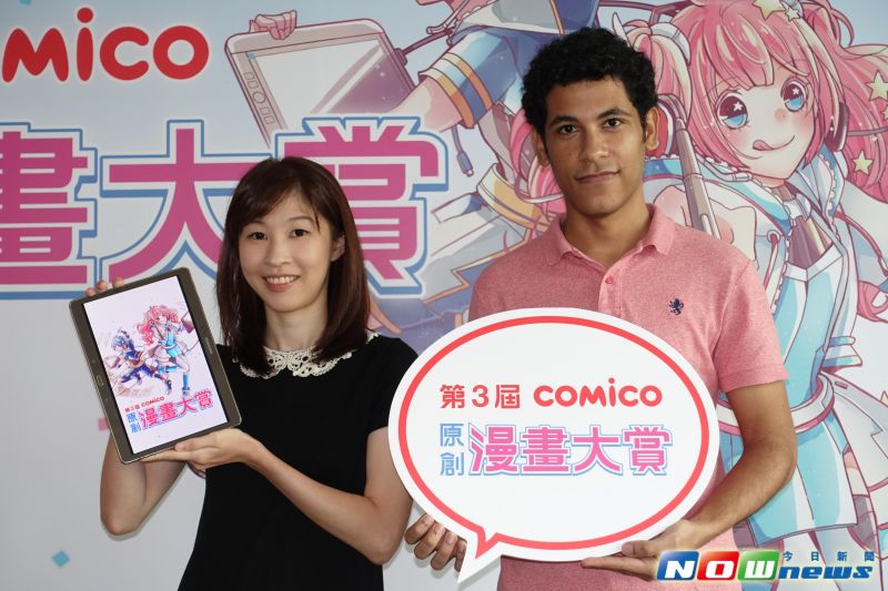 ▲第二屆comico原創漫畫大賞潛力賞得主盧米恩（左）與盧卡斯（右），都正在朝向創作夢想發展。（圖／記者陳敬哲攝,2016.10.26）