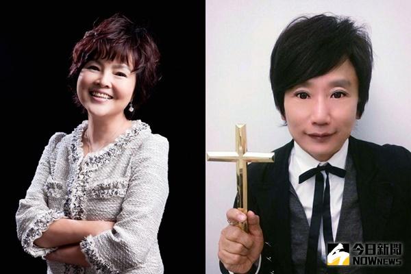 ▲遭疑護航秦偉（右），紀寶如（左）：我不是神，不能審判他。（合成圖／翻攝自藝人臉書）