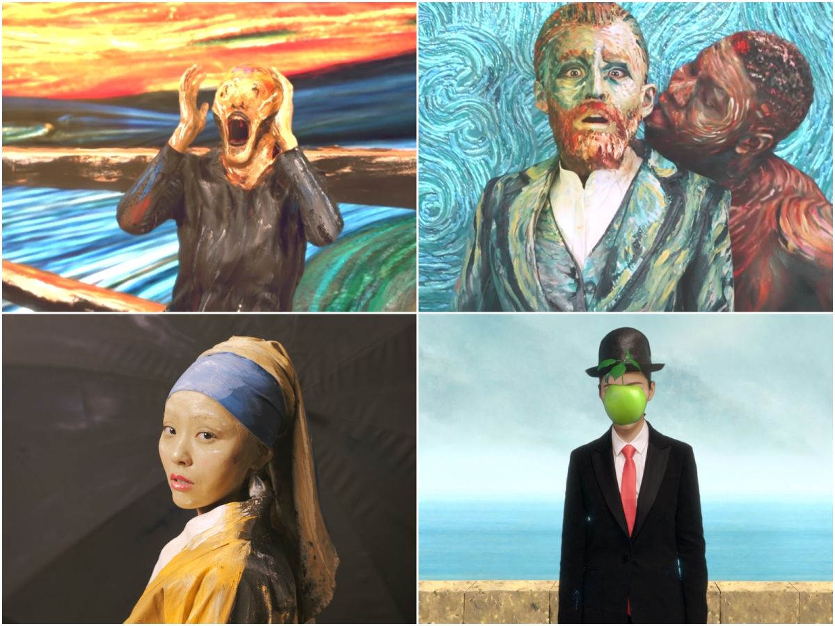 ▲張靚穎化身名畫人物。（圖／少城時代提供，2016.11.01）