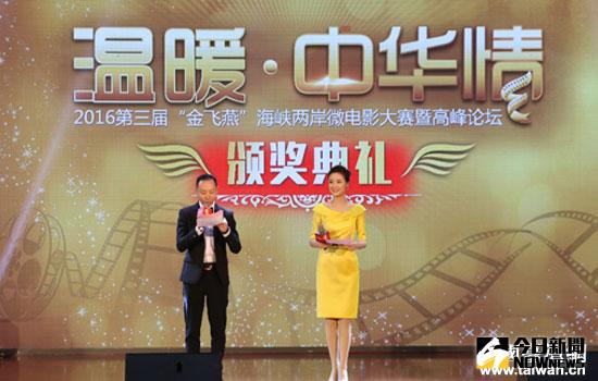 第三屆「金飛燕」海峽兩岸微電影大賽暨高峰論壇頒獎典禮在武漢舉行。