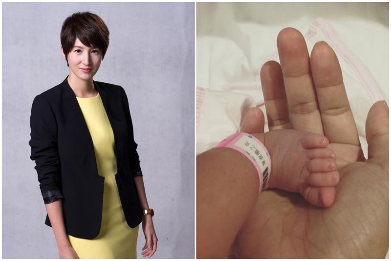 ▲主播夏嘉璐三度當媽，開心女兒「小三」來到這世上。（圖／翻攝夏嘉璐臉書，2016.11.5）