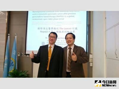 ▲成大醫院外科部教授沈延盛醫師(左)與國衛院癌研陳立宗所長(右)發布胰臟癌新藥研發成果。（圖／醫師提供）