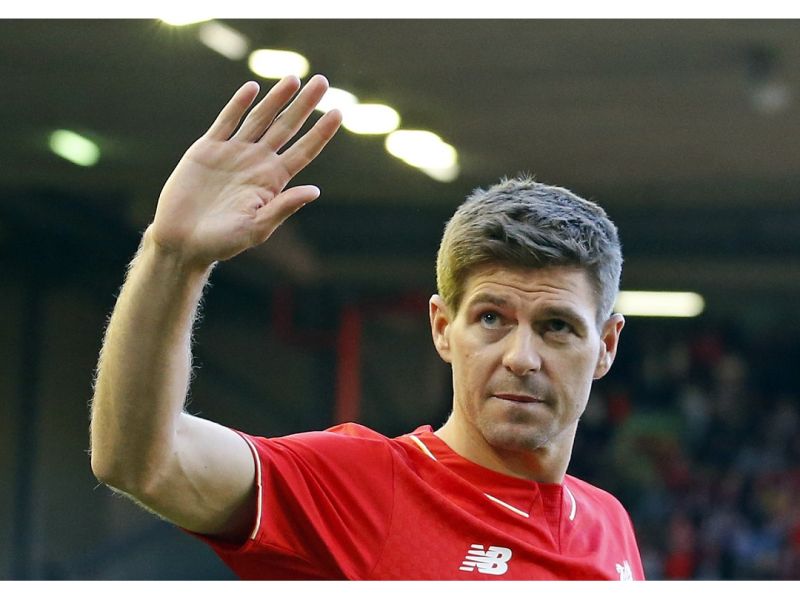 36歲的前利物浦隊長Steven Gerrard決定掛靴。（圖／美聯社／達志影像）