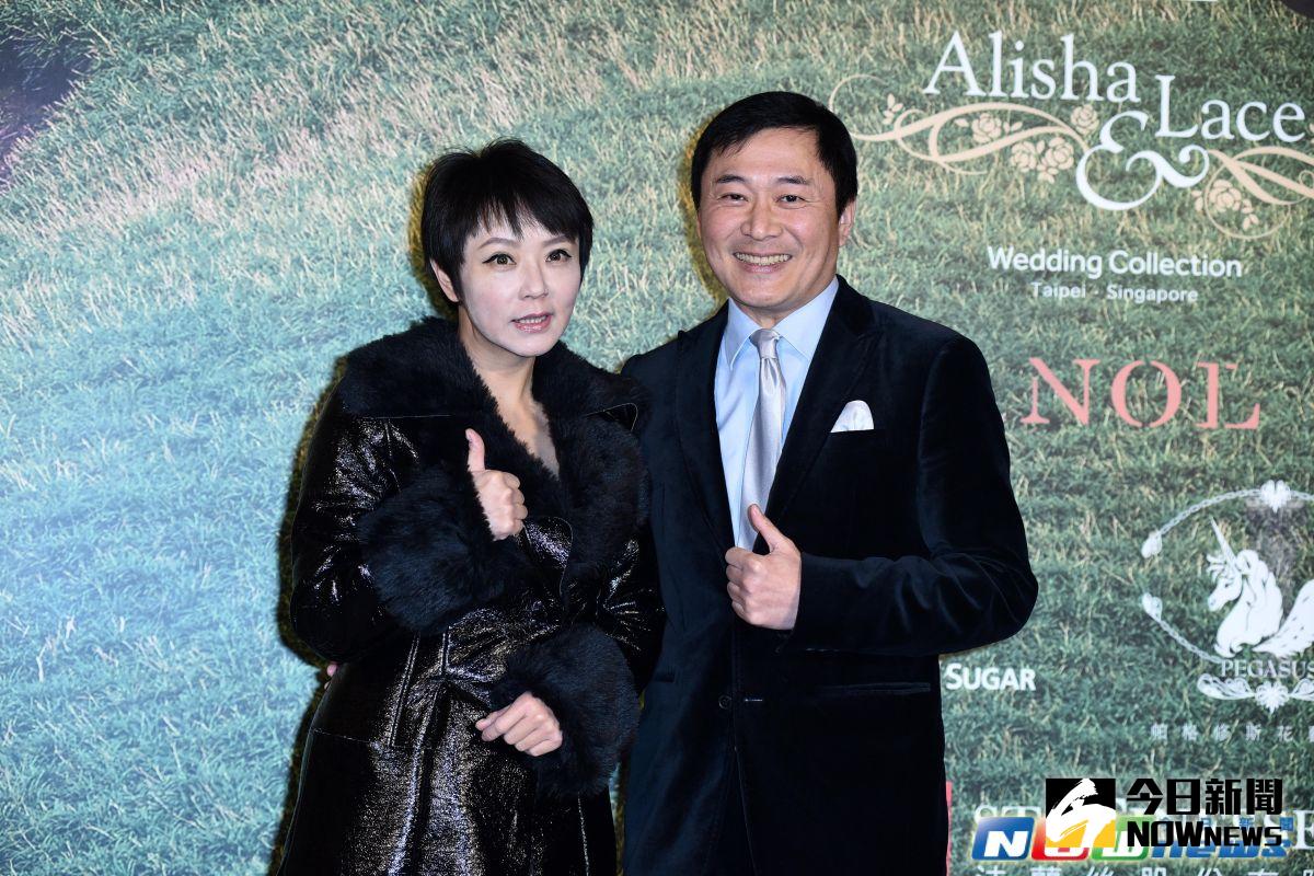 ▲湯志偉、郭美珒出席小馬倪子鈞、許書綺婚禮 。（圖／記者林柏年攝影，2016.01.30)