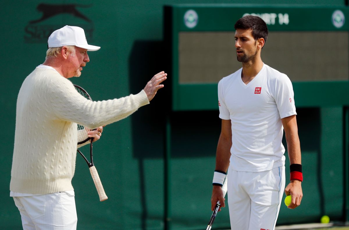▲Novak Djokovic和Boris Becker。（圖／美聯社／達志影像）