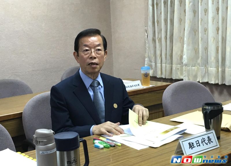 ▲駐日代表謝長廷形容自己出使日本是「一下演孔明，一下演張飛」。（圖／記者彭媁琳攝,2016.11.10）