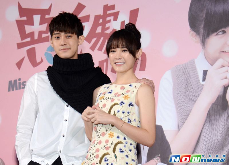 ▲《惡作劇之吻 Miss In Kiss》男、女主角李玉璽、吳心緹。（圖／記者林調遜攝，2016.12.1）