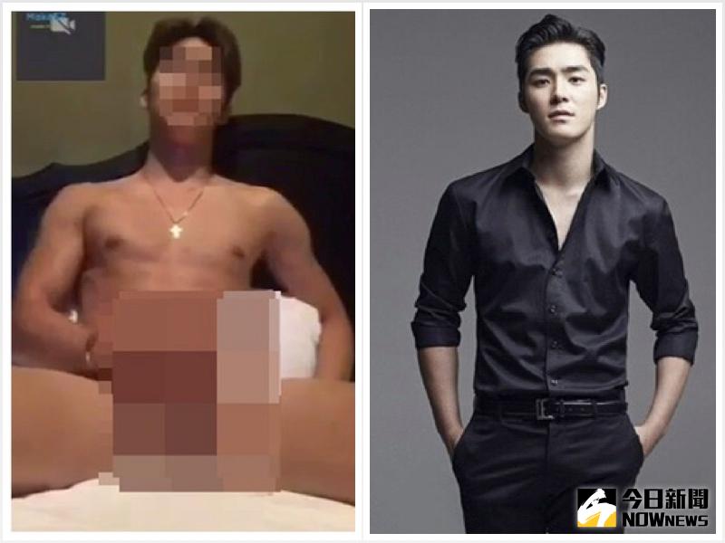 ▲韓網路近日瘋傳一段「打手槍」的影片（左），影片中男主角則被起底是27歲演員徐河俊。（圖／翻攝自網路，2016.12.11）