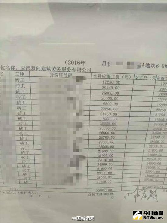 網傳搬磚工月入9萬。