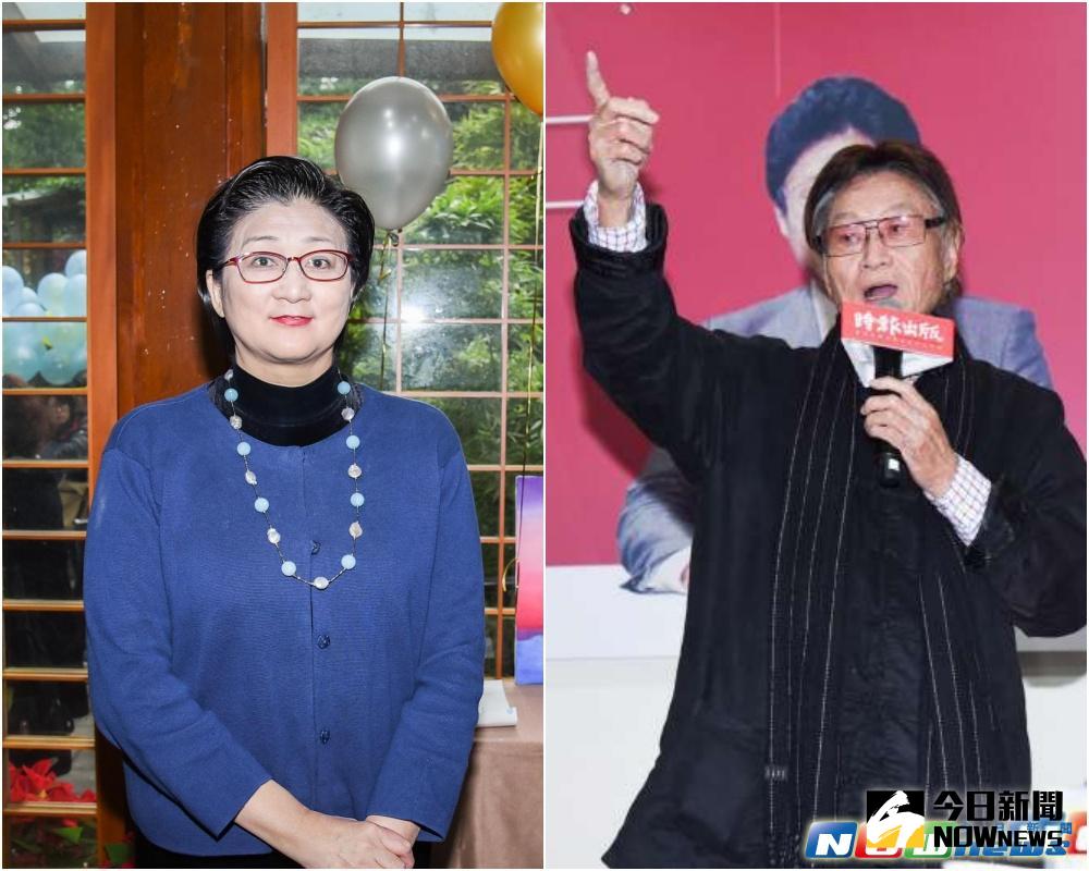 ▲傅達仁（右）淚崩生前追思會，繼女雷倩提「基督教義」反安樂死。（合成圖／記者陳明安攝，2016.12.27）