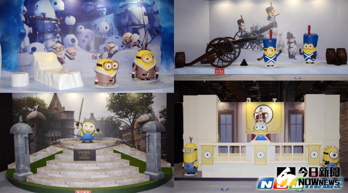 ▲「神偷奶爸─邪惡製片廠」將電影場景原汁原味「神還原」。（圖／記者林調遜攝，2016.12.28）