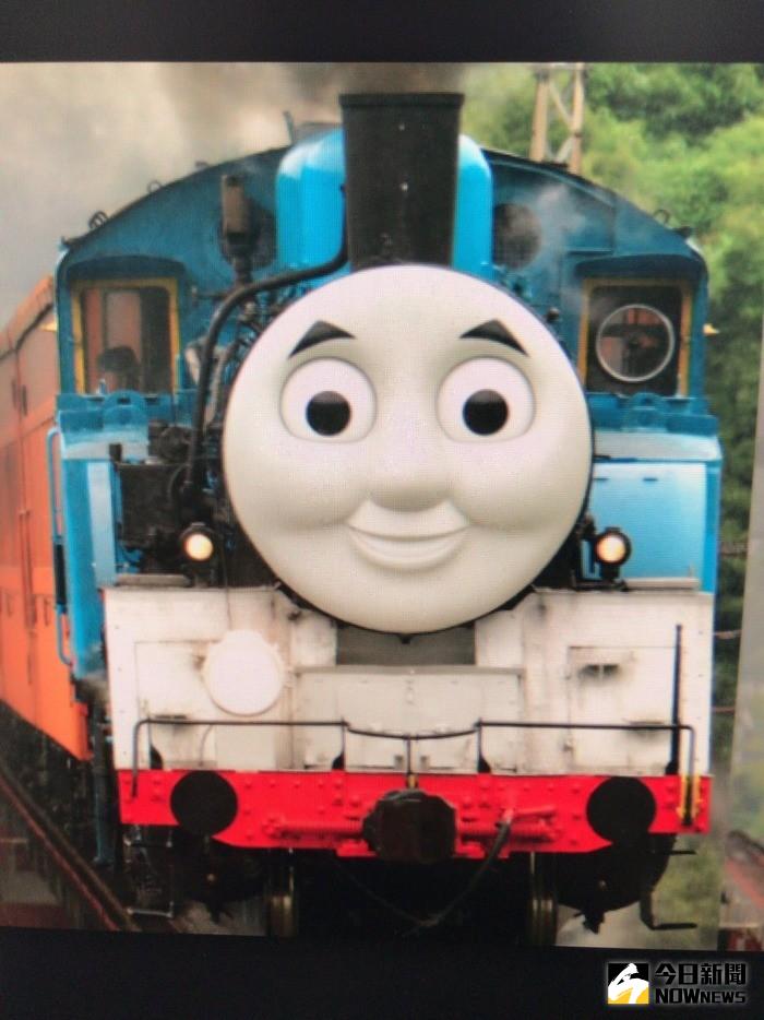 ▲湯瑪士小火車用美顏相機　網友：更噁心。（圖／翻攝自2ch）