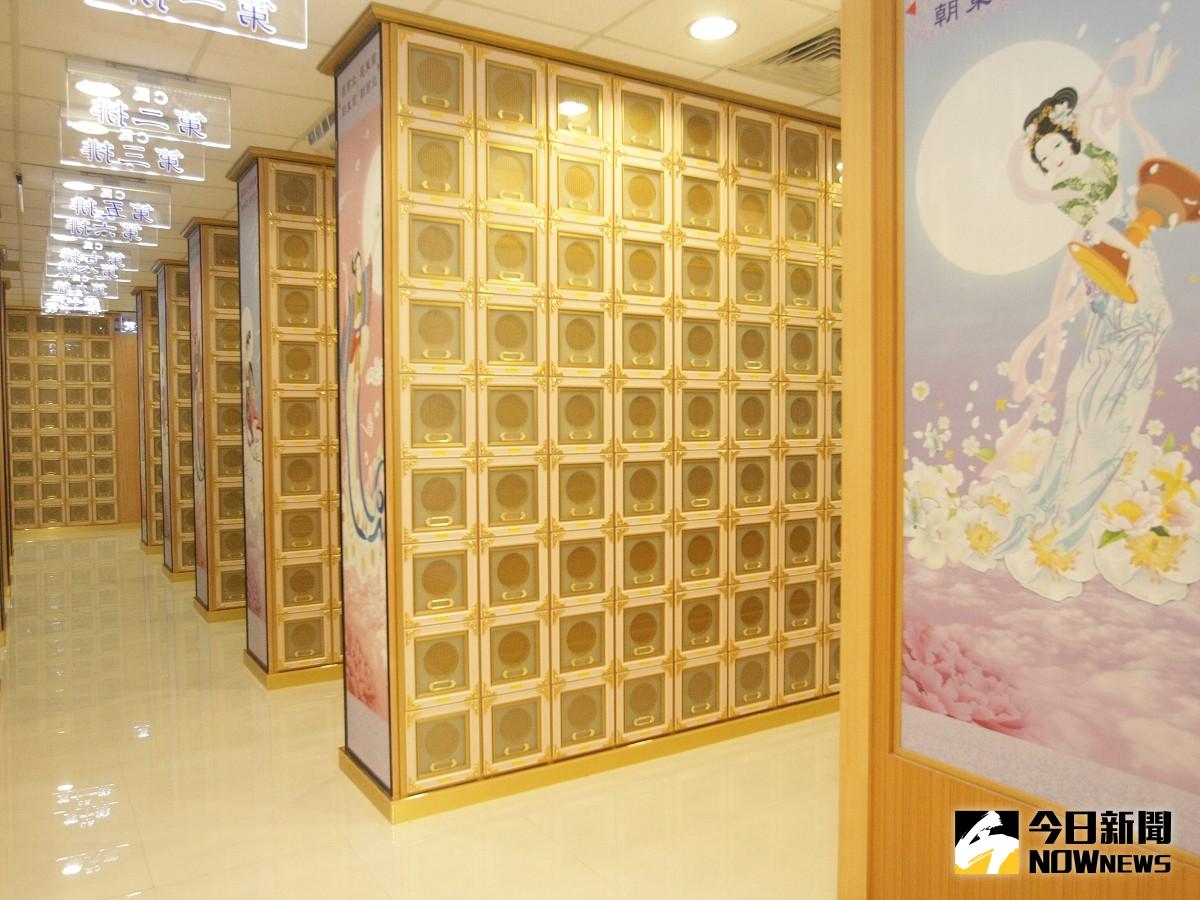 ▲新莊生命園區以及雙溪懷恩堂增設近8,000個納骨櫃位。（圖／殯葬處提供）。