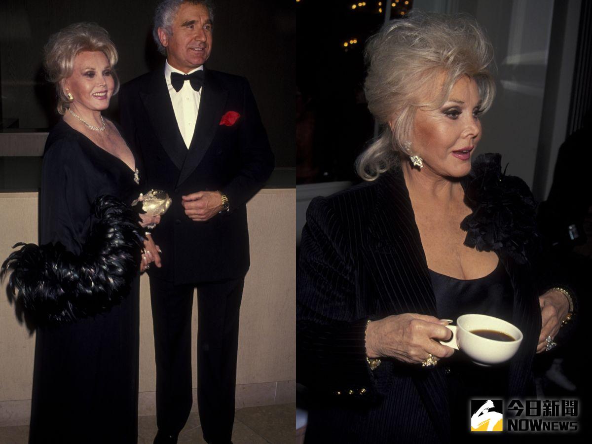 ▲莎莎嘉寶（左）情史豐富，對男人十分挑剔，連貓王都曾被打槍。（合成圖／翻攝自TMZ網站，2016.12.19）