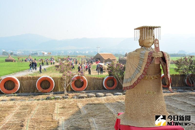 ▲田中稻草人藝術節暨105年田中鎮稻米品質競賽活動現場。（圖／彰化縣政府提供）