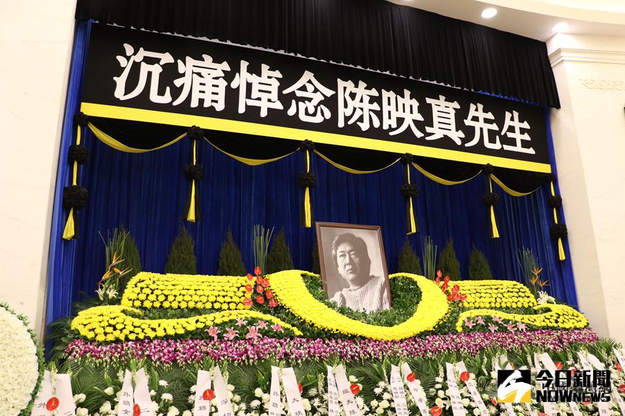 陳映真遺體告別現場。