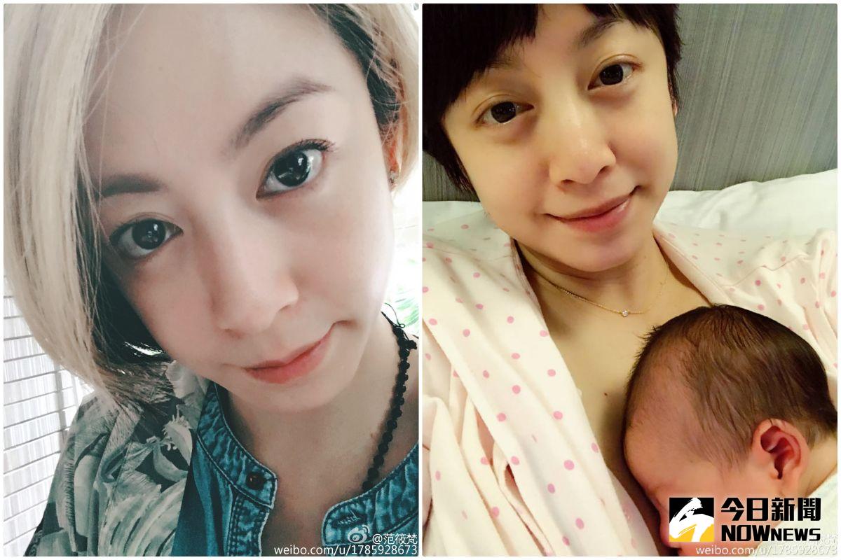 ▲《麻辣鮮師》小孟二度當媽，范筱梵開心喜迎二兒子。（圖／翻攝范筱梵微博，2016.12.29）