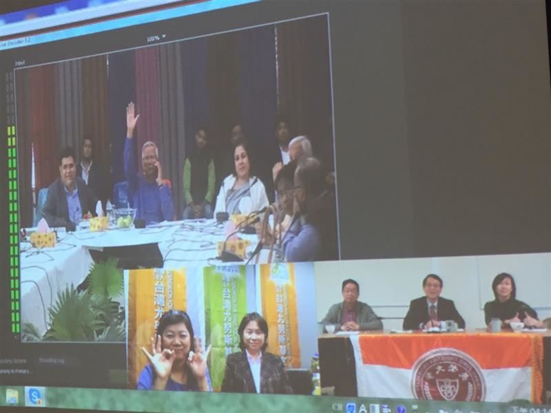 尤弩斯博士於孟加拉與長榮大學李泳龍校長及台灣尤弩斯基金會進行三方視訊會議，研議尤弩斯社會型企業研究中心未來的運作方向。