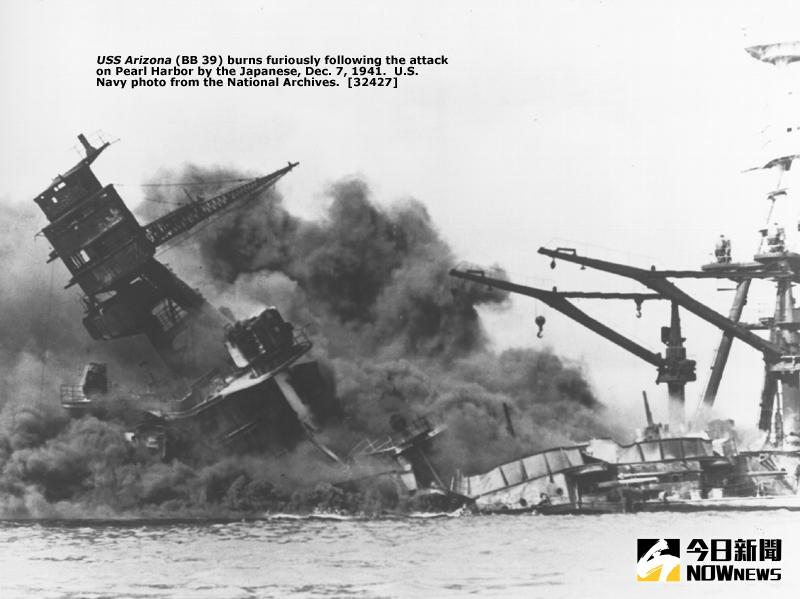 ▲亞利桑那號戰艦被日本戰機擊沉。（圖／翻攝自美國海軍官網）