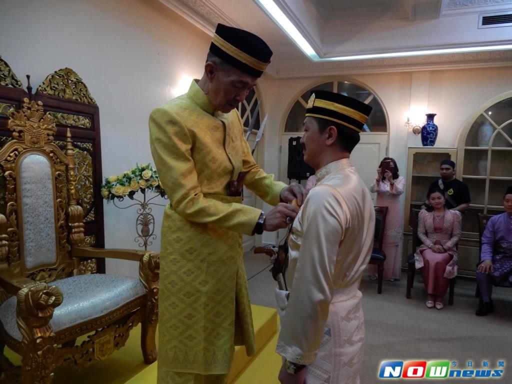 ▲馬來西亞吉蘭丹王室東姑伊斯干達殿下冊封拿督斯里愛新覺羅 毓昊為王子。（圖／記者彭夢竺攝，2017.1.13）