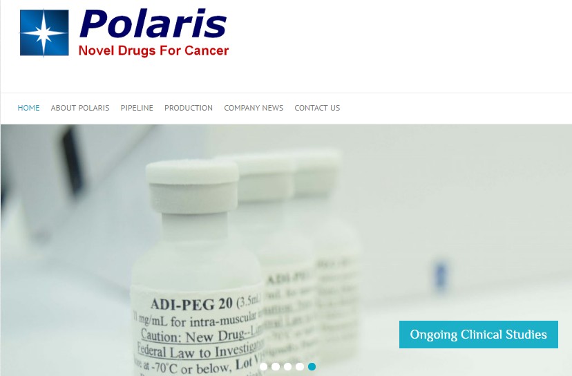 ▲北極星藥業-K獲智慧財產局通知核准研發中生物新藥ADI-PEG 20新的發明專利，在專利的高度上，具有里程碑性的突破。（圖／擷取自北極星官網）