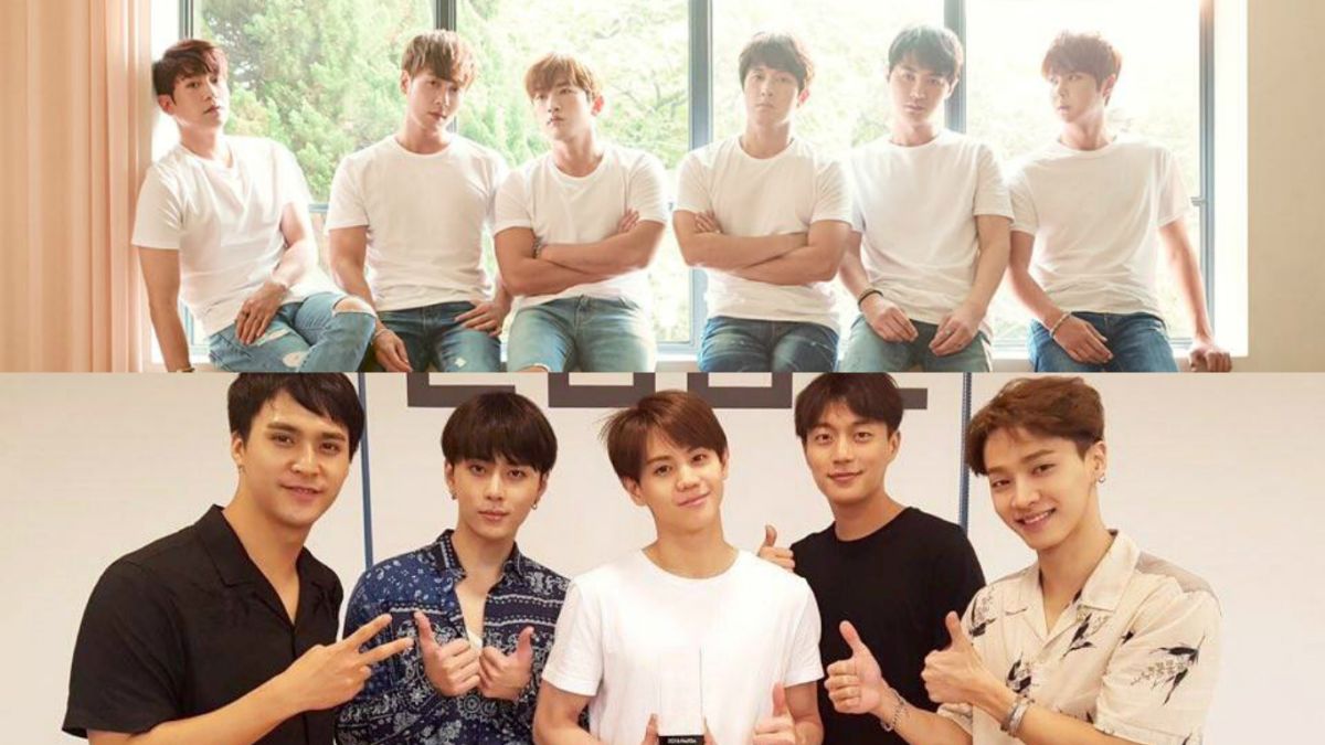 ▲神話（上）也曾和BEAST（下）一樣，跟經紀公司有團名商標使用的糾紛。（圖／翻攝自神話、BEAST臉書）