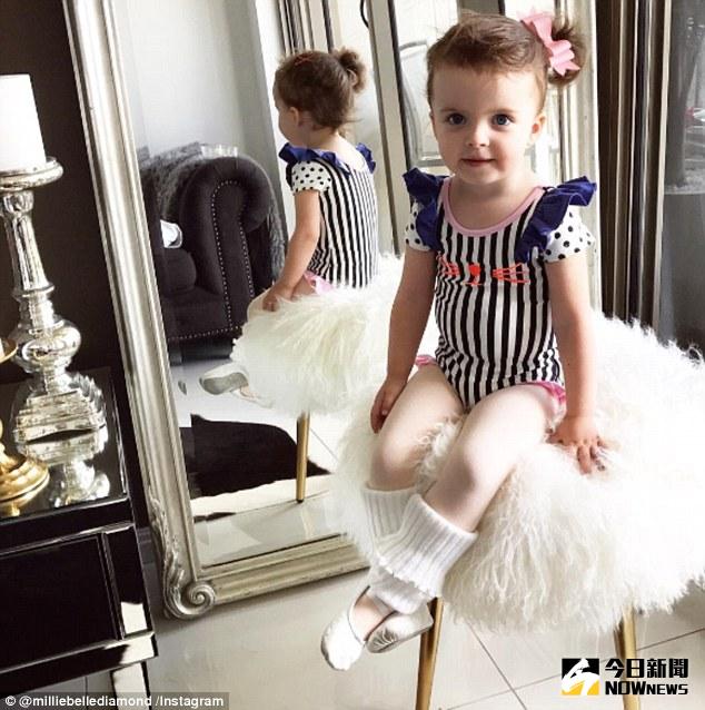 澳大利亞兩歲小模Millie-Belle Diamond。