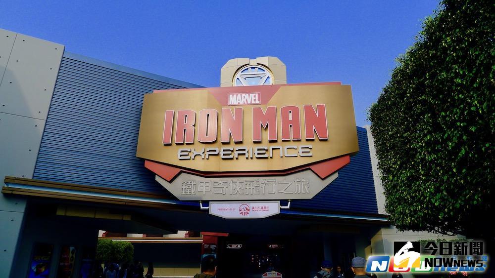 ▲全球第一個鋼鐵人主題遊樂設施「鐵甲奇俠飛行之旅」明（11）日將在香港迪士尼樂園正式開幕。（圖／記者陳致宇攝）