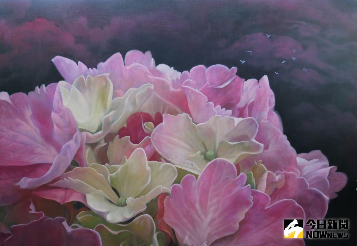 ▲照應系列3 100P 油畫 2016(藝教館）。（圖／藝術家陳韋辰提供）