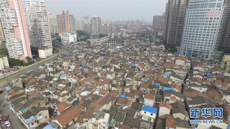 這是上海市虹口區嘉興路街道張橋居民區（1月9日攝）。