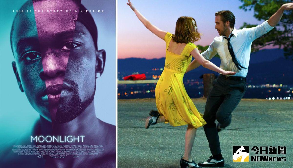 ▲到底最佳影片花落誰家？《月光下的藍色男孩》（左）和《樂來越愛你》各擅勝場。（劇照，2017.02.26）