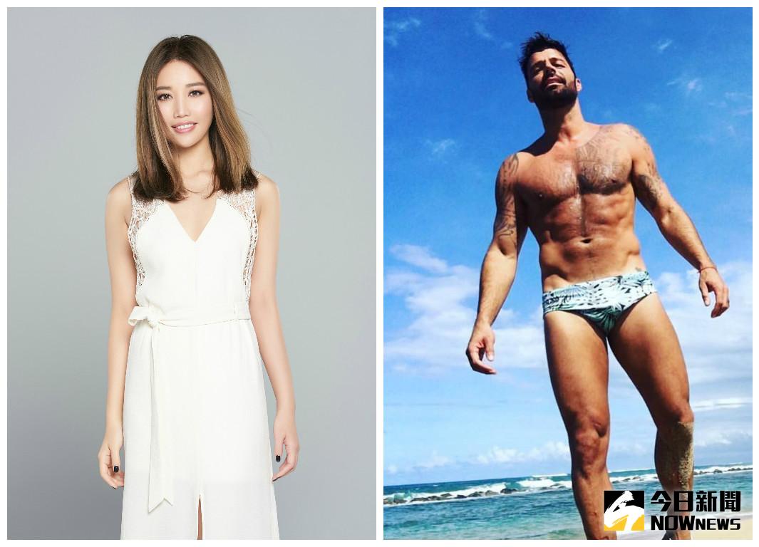 ▲拉丁出櫃男星瑞奇馬汀（Ricky Martin）指定A-Lin配唱新曲《Vente Pa' Ca》中文版，A-Lin舌功了得，節奏難度頗高的拉丁曲風錄一次就OK。（圖／索尼提供、翻攝自臉書，2017.02.13）