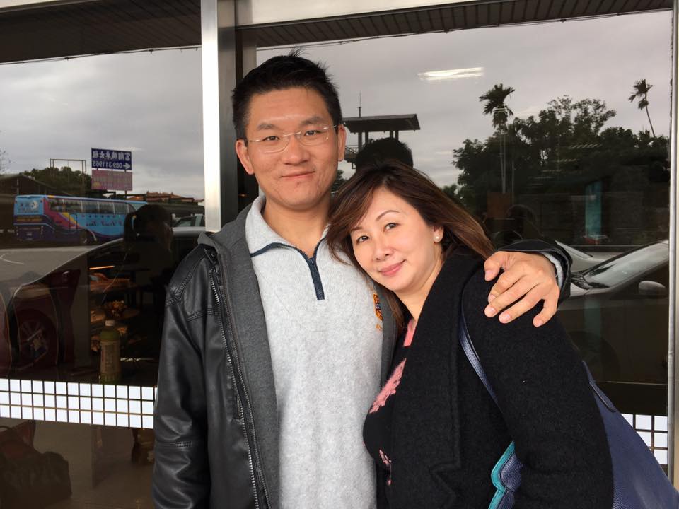 ▲童仲彥與妻子李秀環。（圖／翻攝自李秀環臉書）