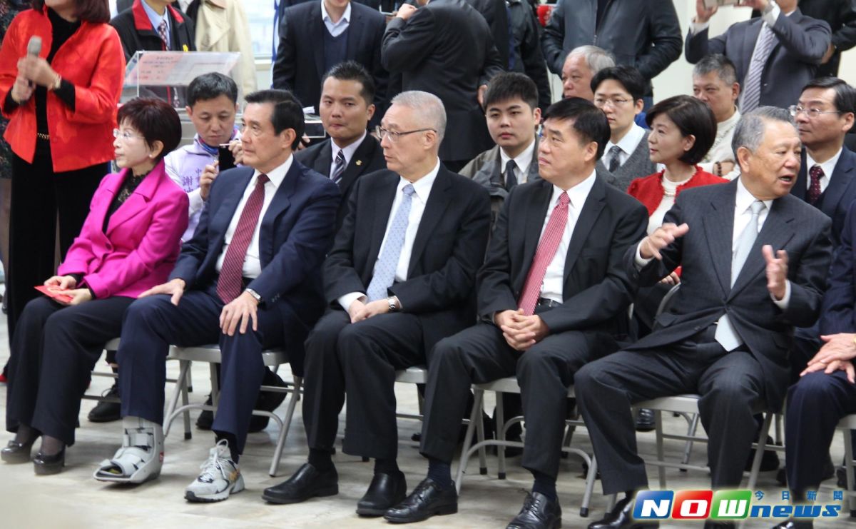 ▲國民黨主席洪秀柱、前總統馬英九、前副總統吳敦義、前副主席詹啟賢、副主席郝龍斌等人2日出席黨中央新春團拜。（圖／記者葉滕騏攝,2017.02.02）