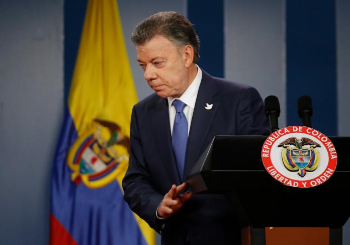 ▲哥倫比亞總統桑托斯（Juan Manuel Santos）獲得2016年諾貝爾和平獎。（圖／達志影像／美聯社）