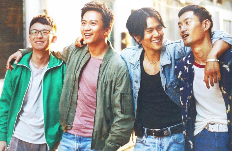 ▲彭于晏（右二）在片中是鄧超（左二）的爸爸。（圖／双喜，2017.02.24）