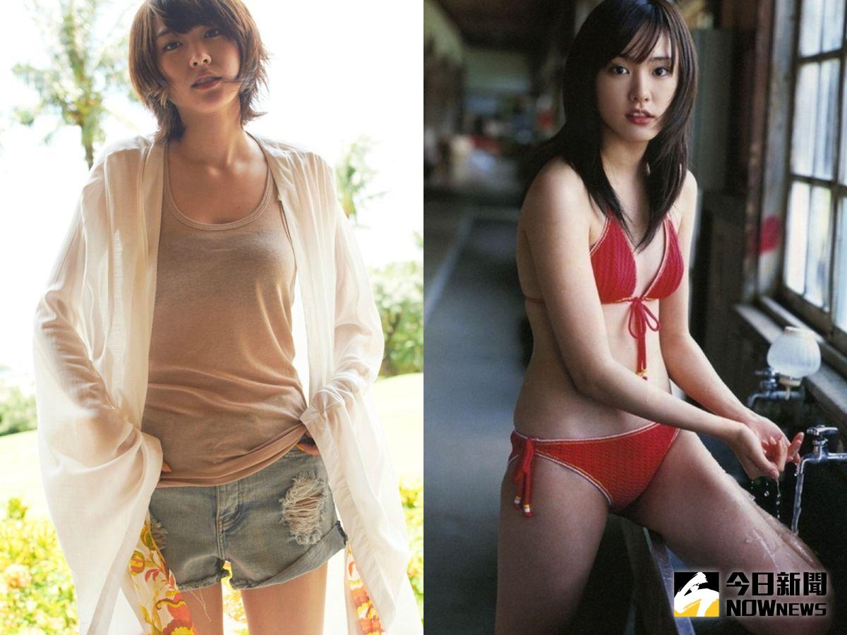 ▲網友眼尖發現新垣結衣以前的「青春平胸」（右）逐漸長大胸前更有料。（合成圖／翻攝自網路，2017.02.11）