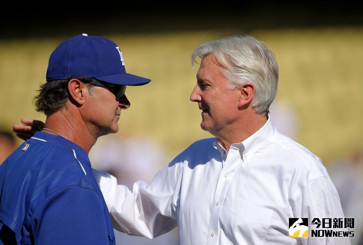 ▲道奇老闆Mark Walter（右）。（圖／美聯社／達志影像）