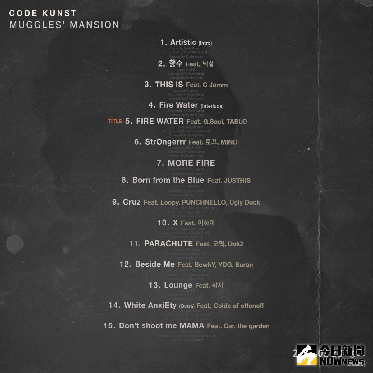 ▲CODE KUNST新專輯歌單公開。（圖／翻攝自HIGHGRND）