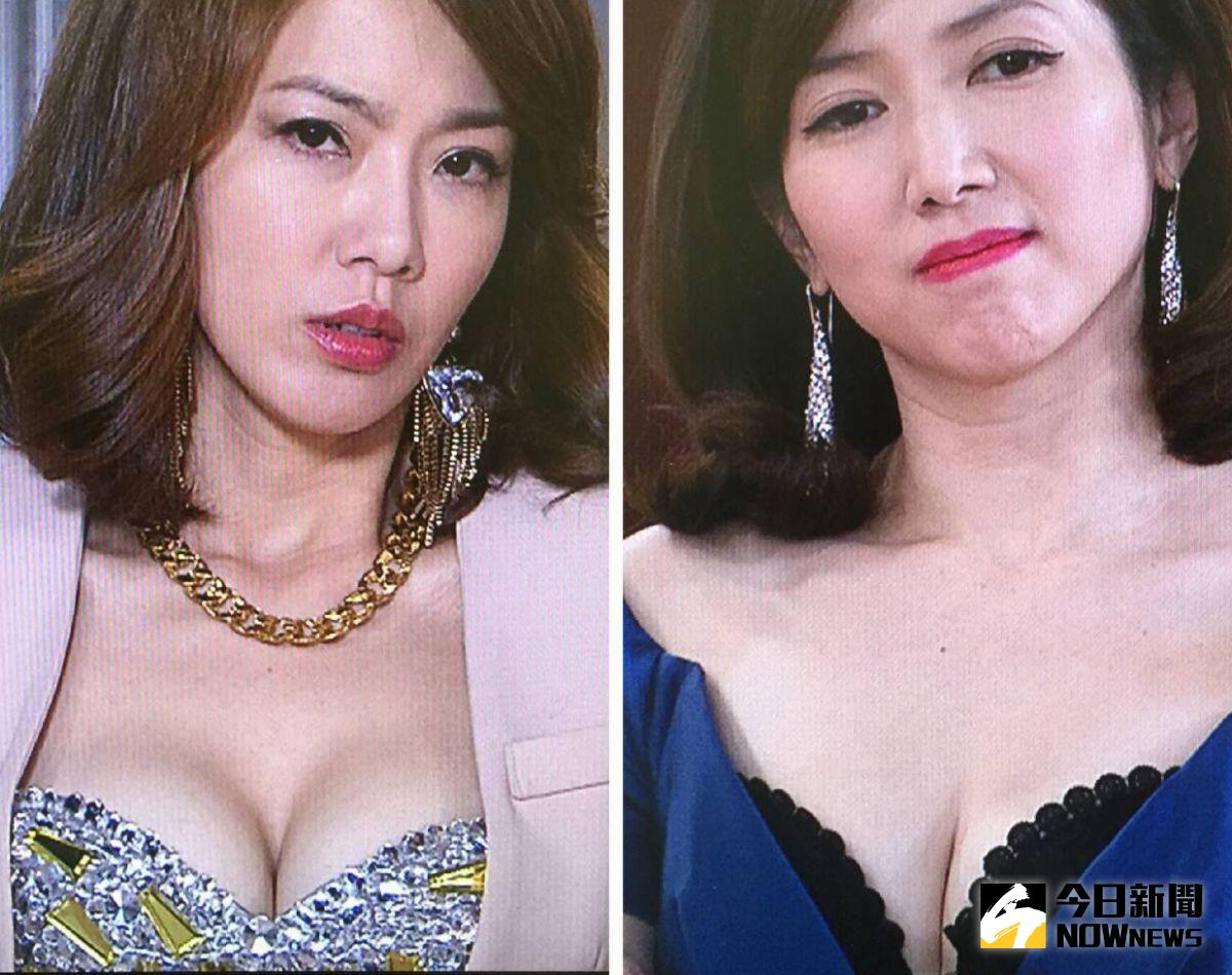 ▲廖家儀（左）黃瑄（右）於主演的本土劇中「胸狠」呈現。（圖／翻攝自春花望露臉書，2017.02.15）