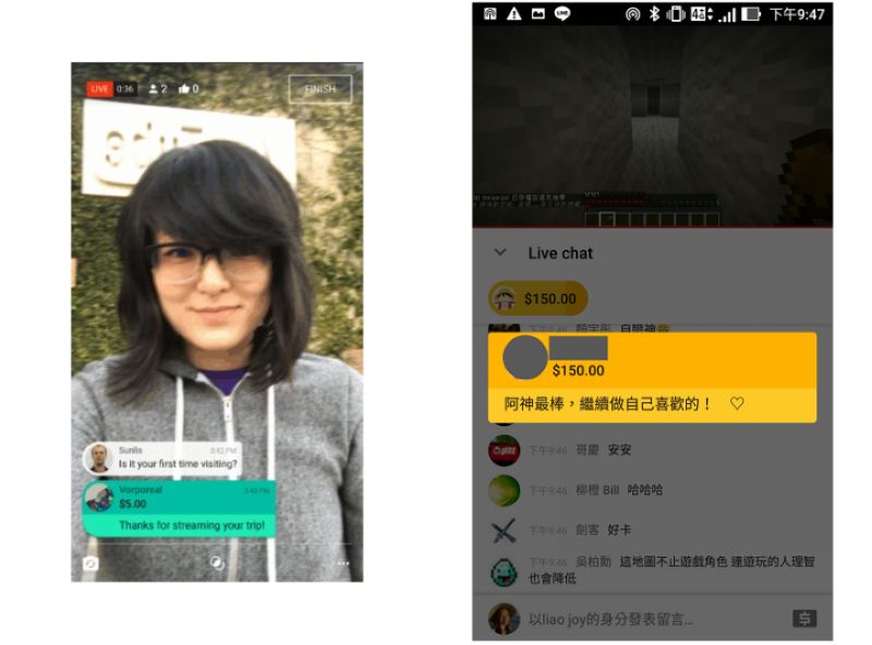 ▲Youtube宣布行動直播與付費留言功能。（圖／公關公司提供）
