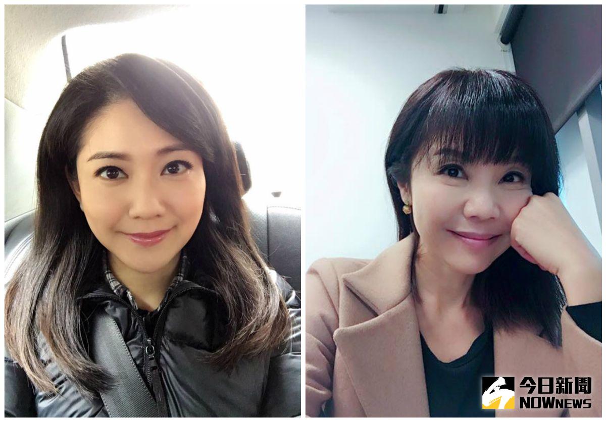 ▲晚班主播哈遠儀（左）特別在早上8點現身送花，讓鄒倩琳感動落淚。（合成圖／翻攝自哈遠儀、鄒倩琳臉書，2017.02.17）