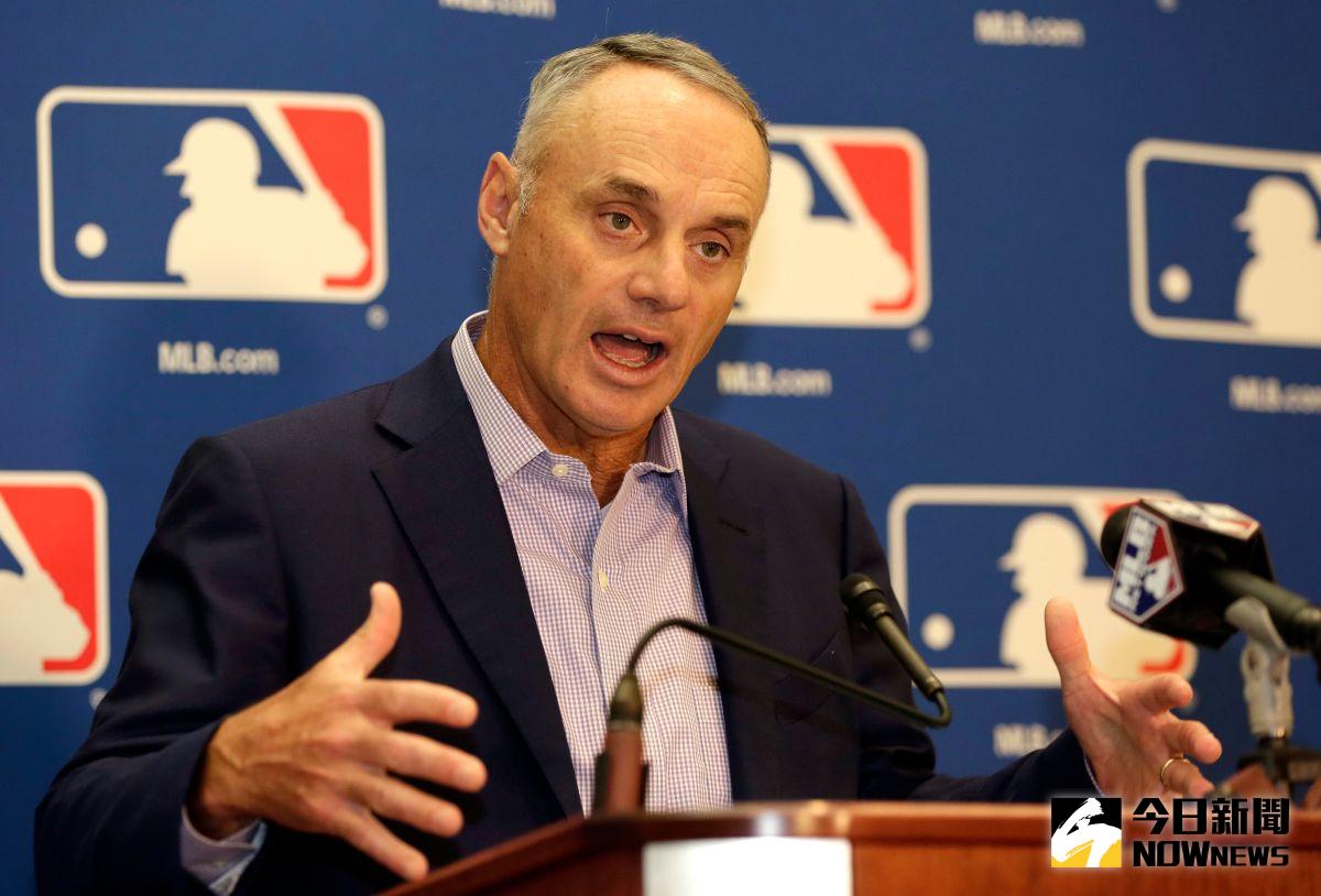 ▲新冠病毒疫情考驗大聯盟主席Rob Manfred。（圖／美聯社／達志影像）