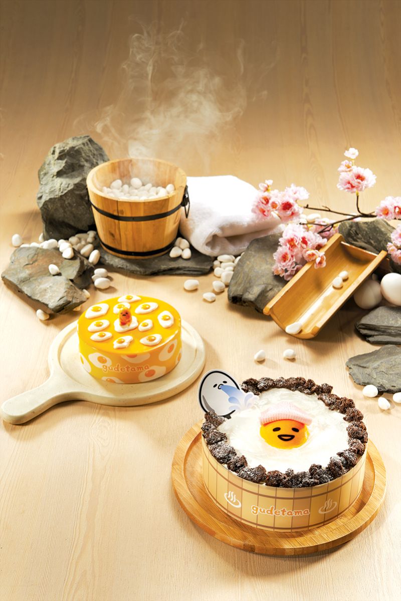 ▲85度C將自2月25日推出蛋黃哥6吋蛋糕發呆款、蛋黃哥8吋蛋糕溫泉蛋款，總計限量4萬個，預計3個月內就會完銷。（圖／85度C提供）