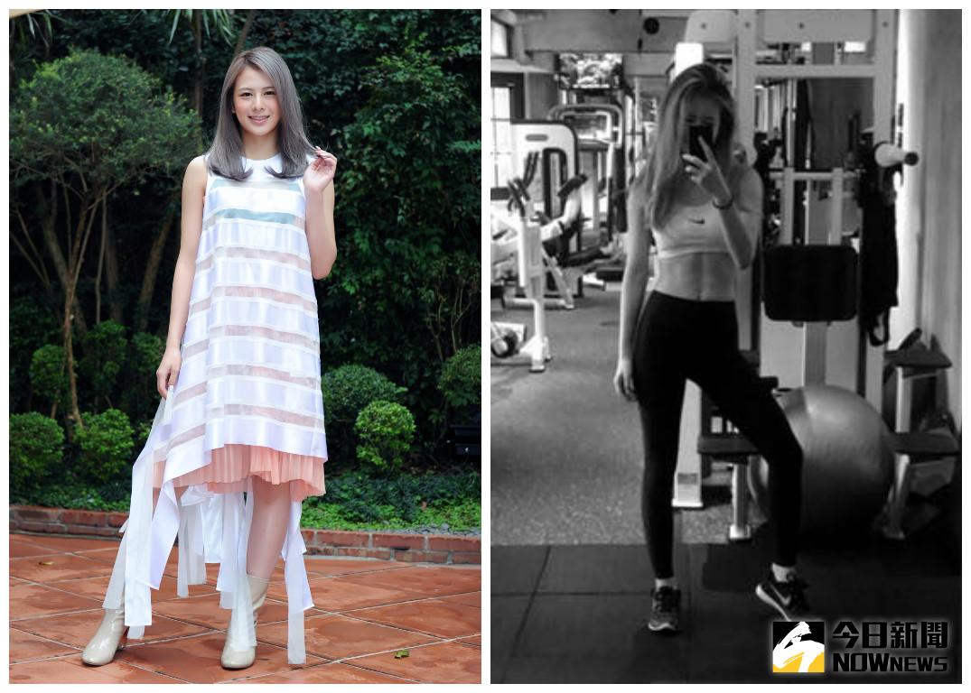 ▲Shiny姚亦晴之前在臉書炫耀馬甲線，直呼喜歡熟男。（圖／環球EMI提供，2017.02.23）