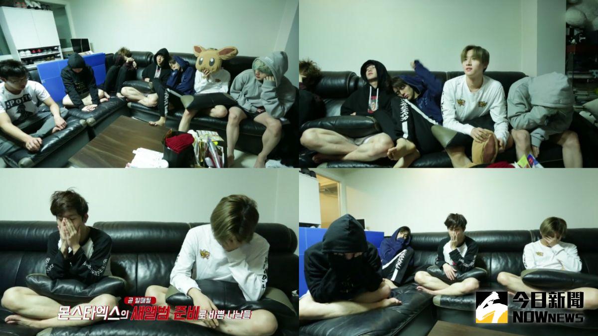 ▲MONSTA X再次在鏡頭前公開素顏。（圖／翻攝自V LIVE）