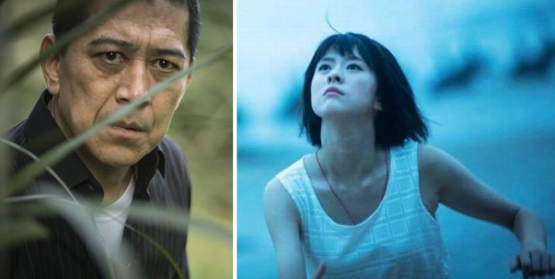 ▲高捷（左）在片中混黑道，同時也要保護女兒不受江湖波及。右為邱偲琹。（劇照，2017.02.13）