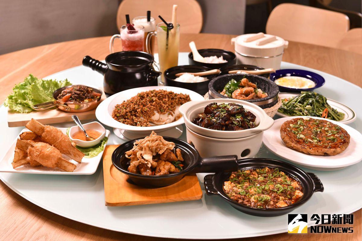 ▲瓦城泰統集團全新第6品牌「時時香RICE BAR」登場，提供跨菜系中式美味，其中最特別的就是，開幕期間除越光米外，還有三色地瓜飯、健康紅藜麥供民眾自由挑選。（圖／瓦城集團提供）