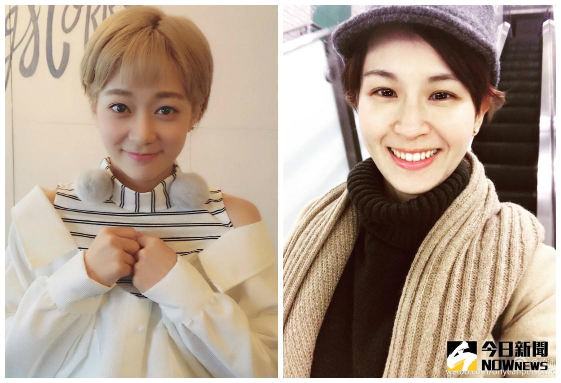 ▲陳詩敏（左）扮演孫尚香被大陸網友嫌「腿短黃毛醜」，曾沛慈立刻出言討公道。（圖／翻攝自微博，2017.02.07）