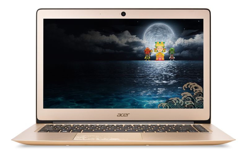 ▲國內電子大廠宏碁（Acer）與大甲鎮瀾宮合作，推出Acer Swift 3大甲媽祈福限定版筆電。（圖／廠商提供）
